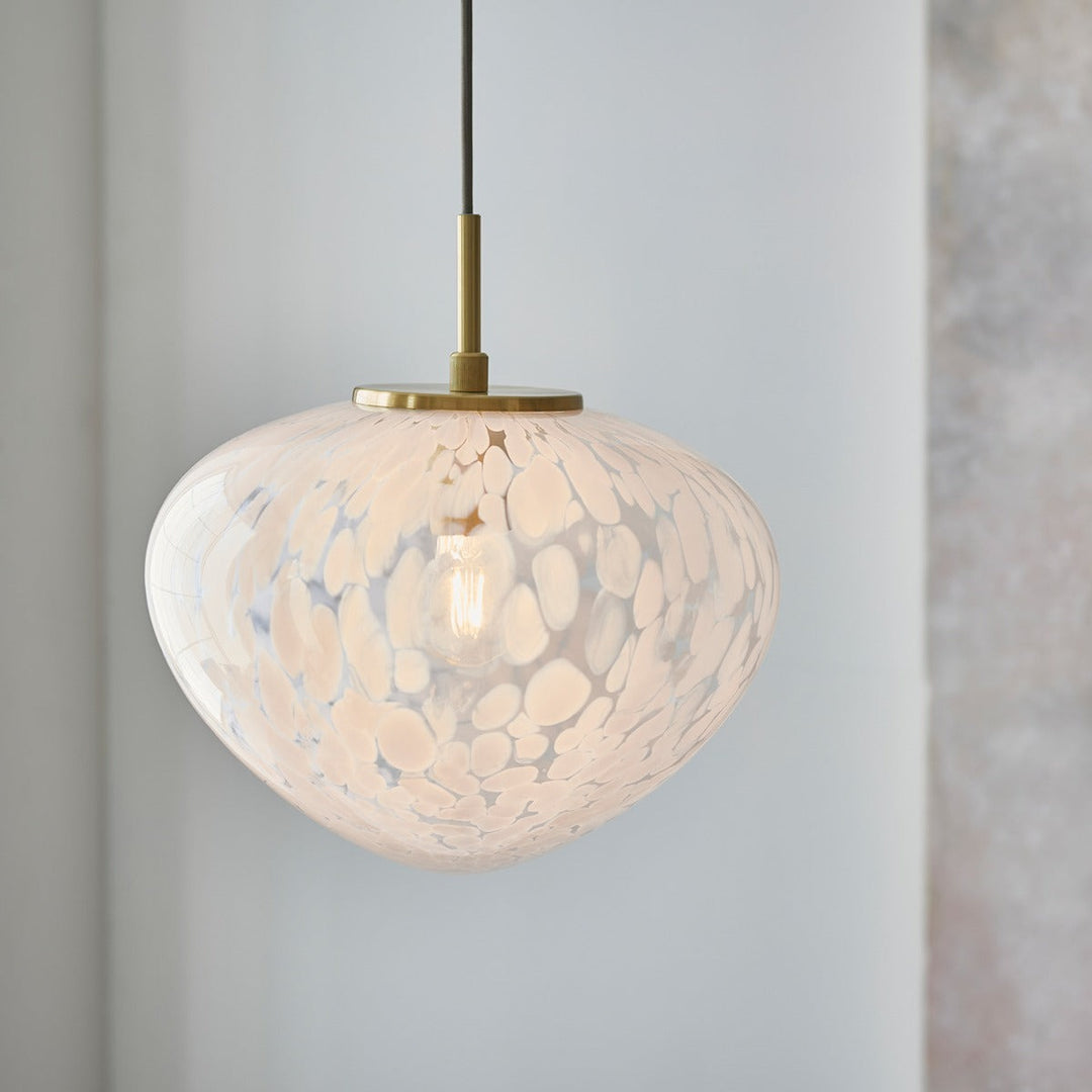 Marlo 1 Light Pendant Light - Satin Brass Endon 2