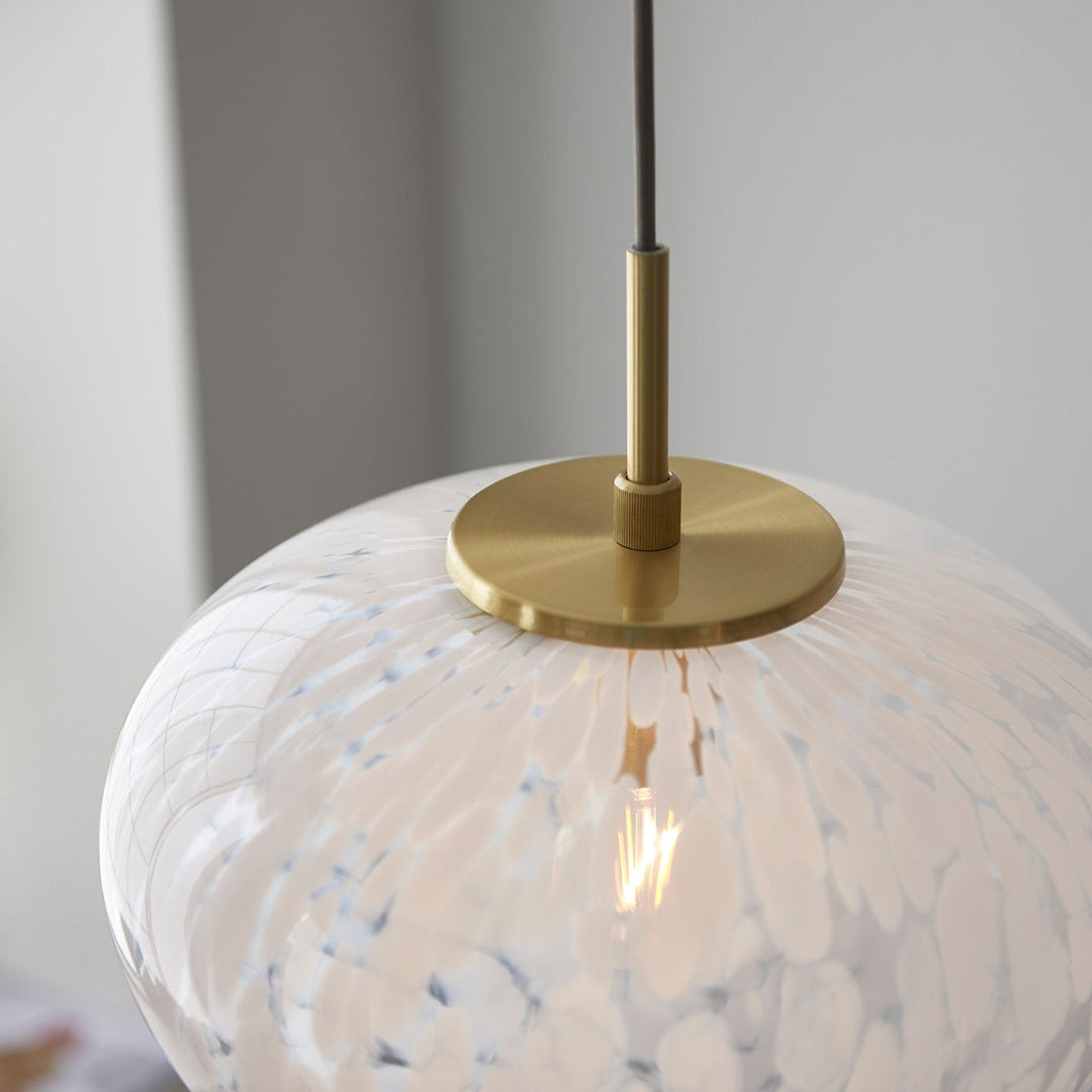 Marlo 1 Light Pendant Light - Satin Brass Endon 4