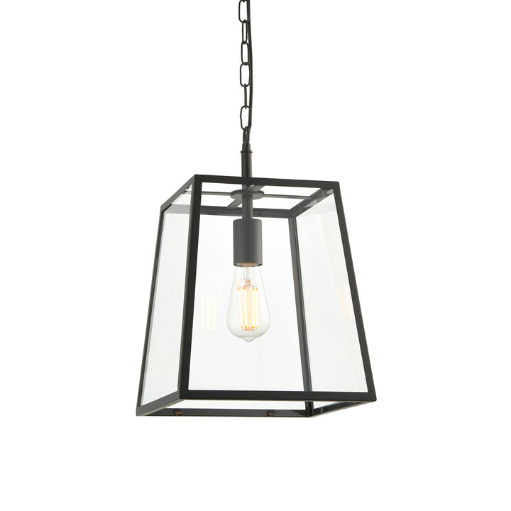 Hurst Lantern Pendant Light - Black Endon 1
