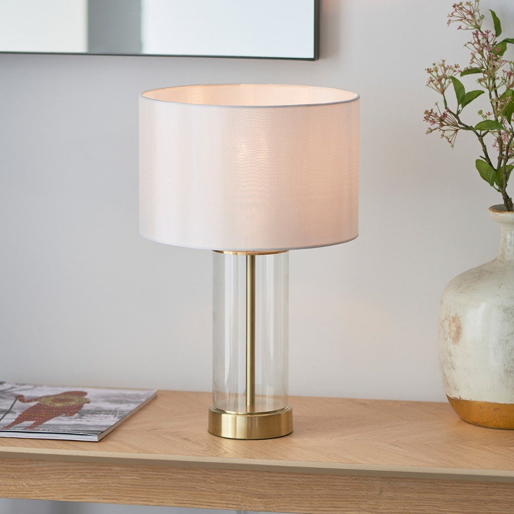 TAX FREE Lessina Glass Table Lamp - Brass Trade 2