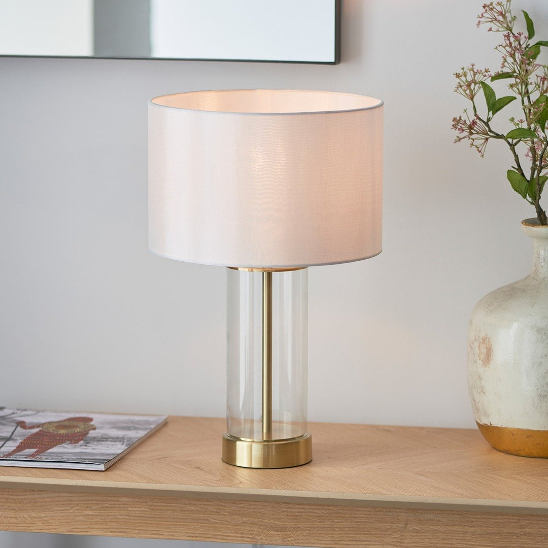TAX FREE Lessina Glass Table Lamp - Brass Trade 2