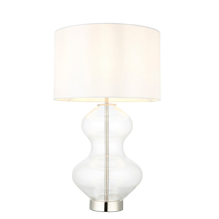 Kola Shaped Table Lamp - Bright Nickel Endon 1