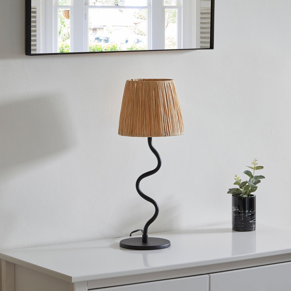 Wave Table Lamp - Black Endon 2