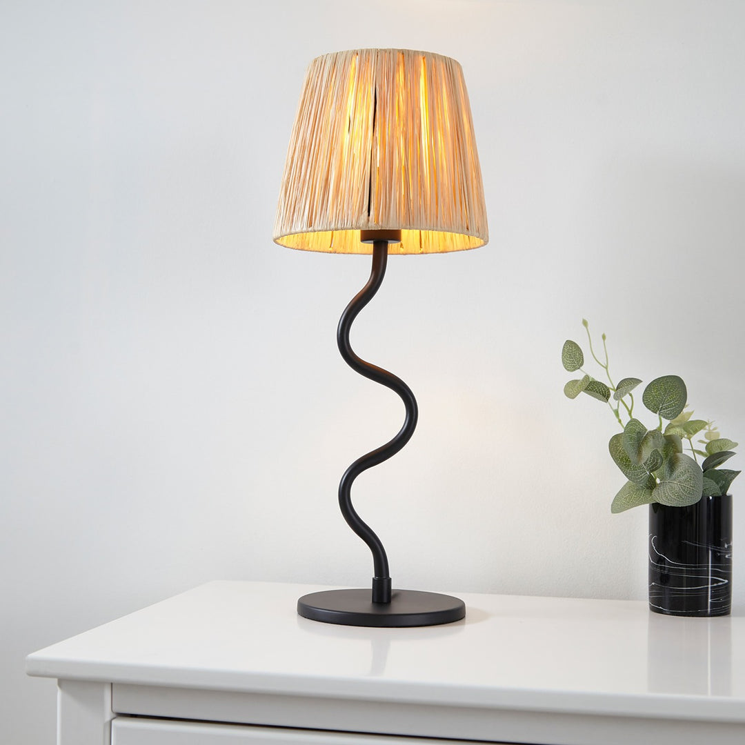 Wave Table Lamp - Black Endon 3