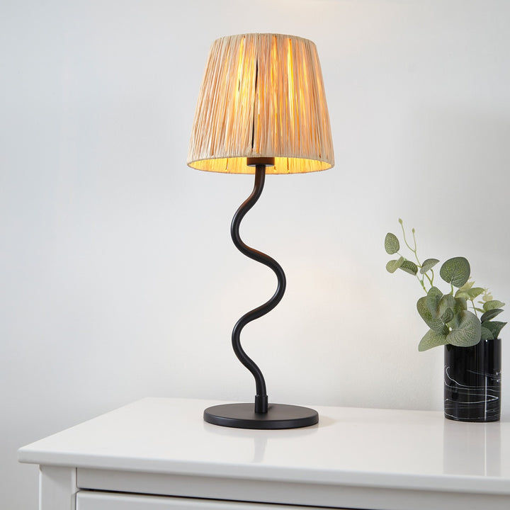 Wave Table Lamp - Black Endon 3