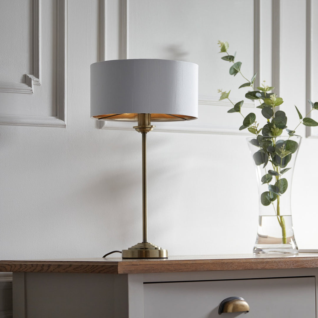 Highclere Table Lamp - Antique Brass Endon 3