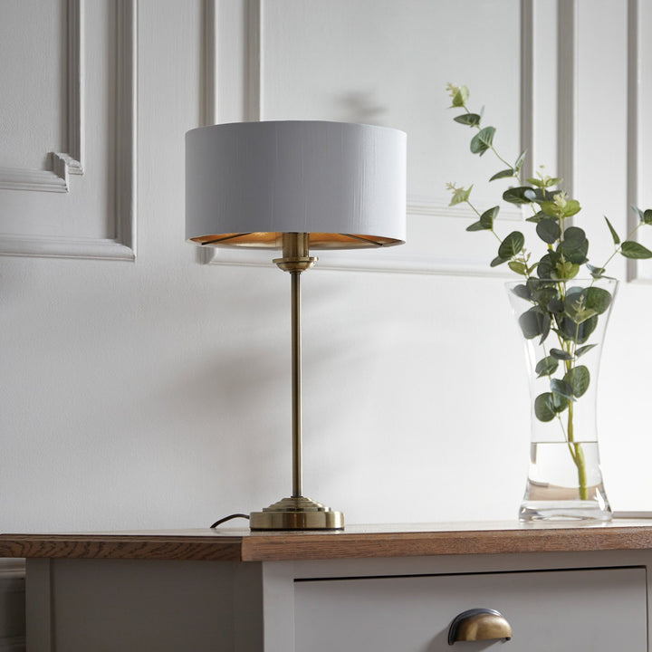 Highclere Table Lamp - Antique Brass Endon 3
