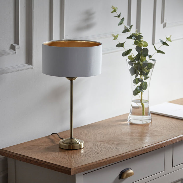 Highclere Table Lamp - Antique Brass Endon 4