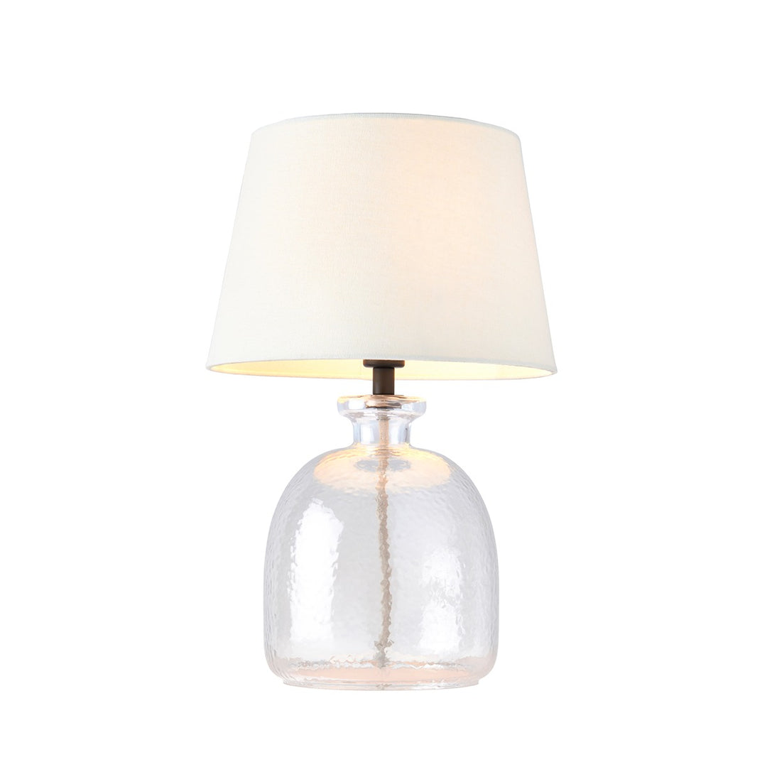 Lyra Glass Table Lamp - Ivory Endon 1