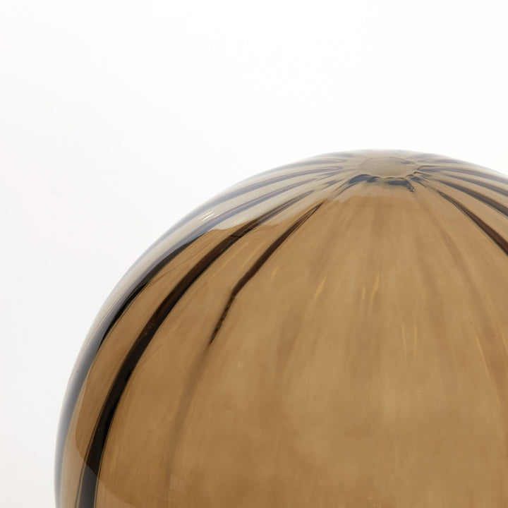 Magdala Floor Lamp - Gold & Brown Glass Light & Living 4