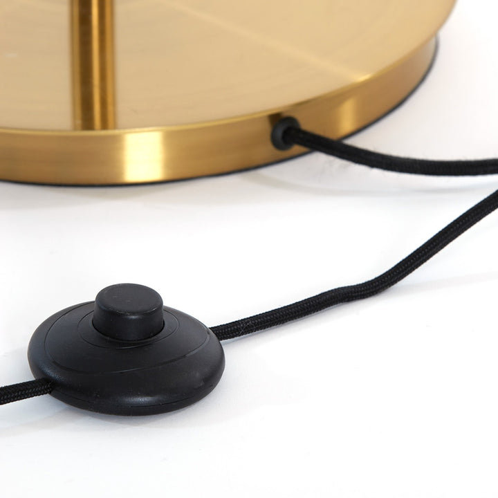 Magdala Floor Lamp - Gold & Brown Glass Light & Living 8