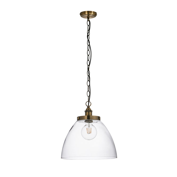 Hansen Grand Pendant Light - Antique Brass Endon 1