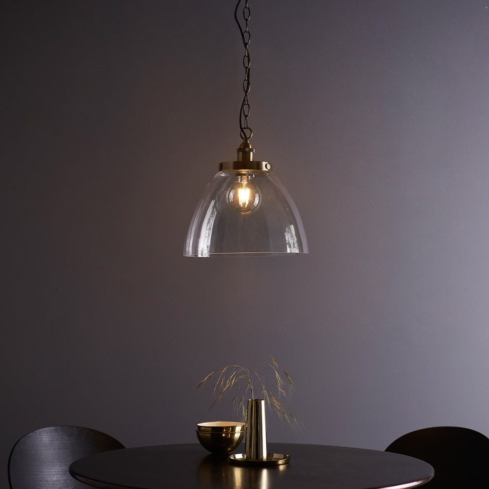 Hansen Grand Pendant Light - Antique Brass Endon 2