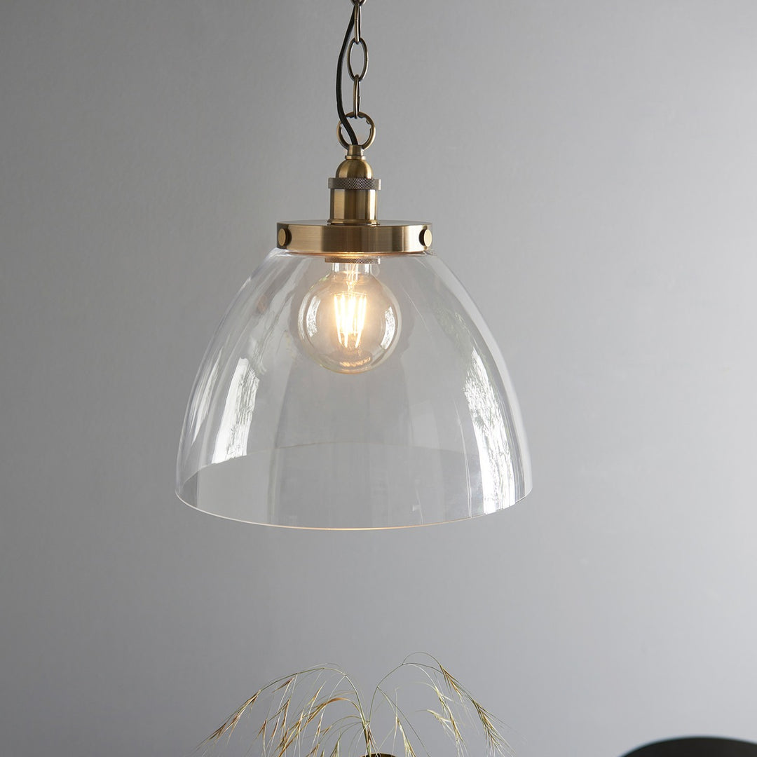Hansen Grand Pendant Light - Antique Brass Endon 3