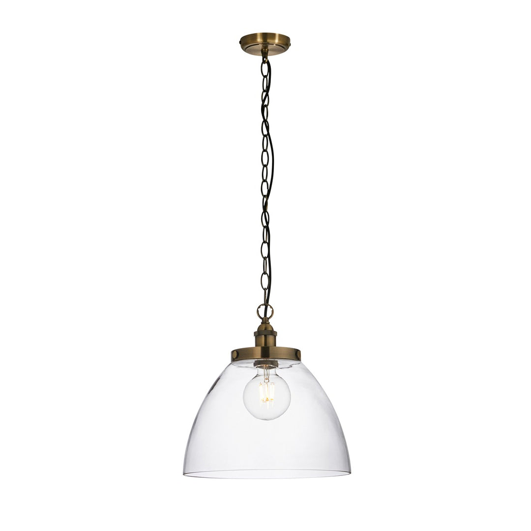 Hansen Grand Pendant Light - Antique Brass Endon 7