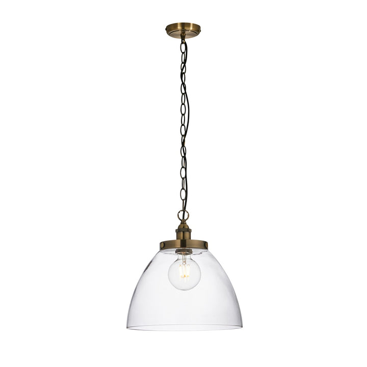 Hansen Grand Pendant Light - Antique Brass Endon 7