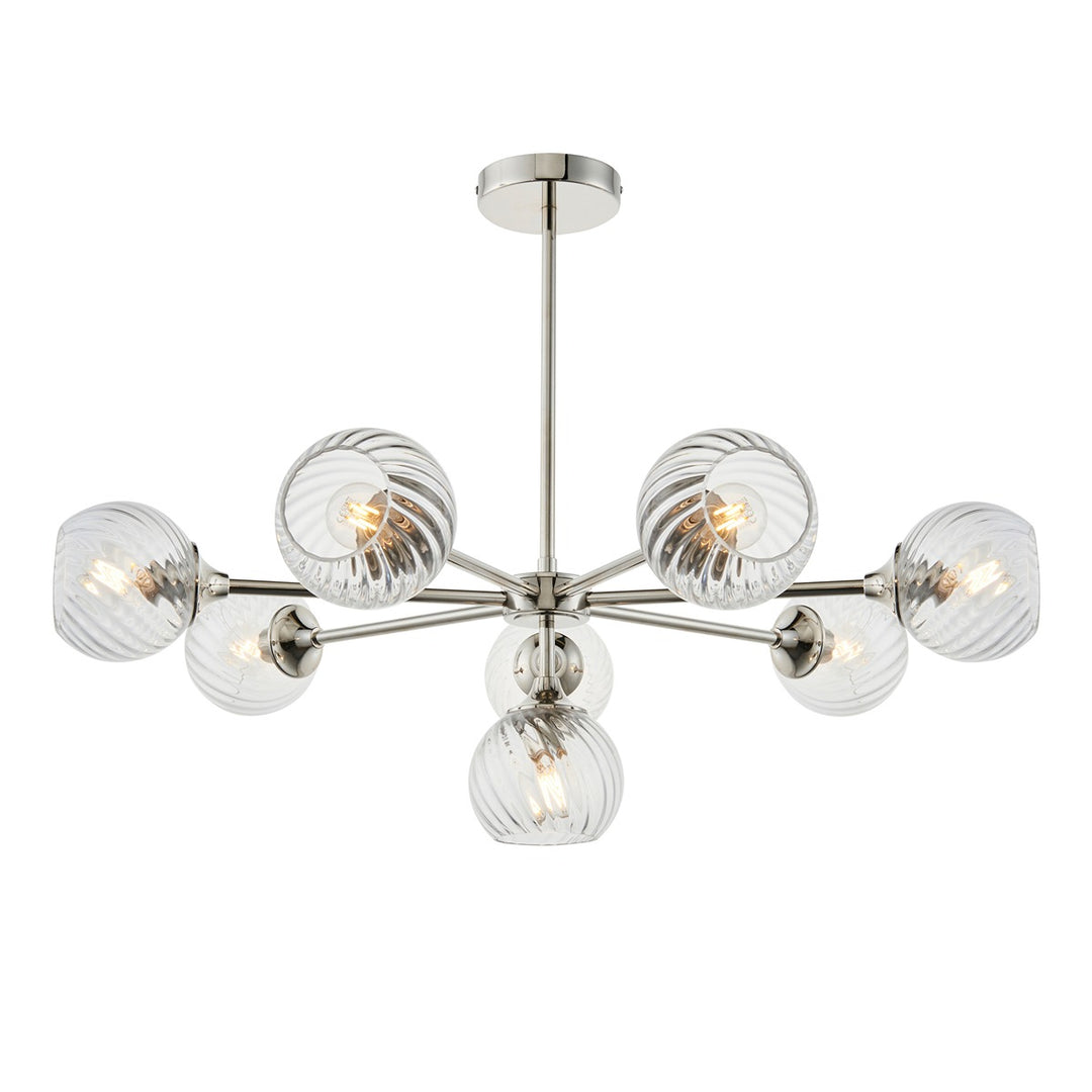 Allegra 8 Pendant Light - Bright Nickel Endon 1