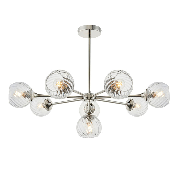 Allegra 8 Pendant Light - Bright Nickel Endon 1