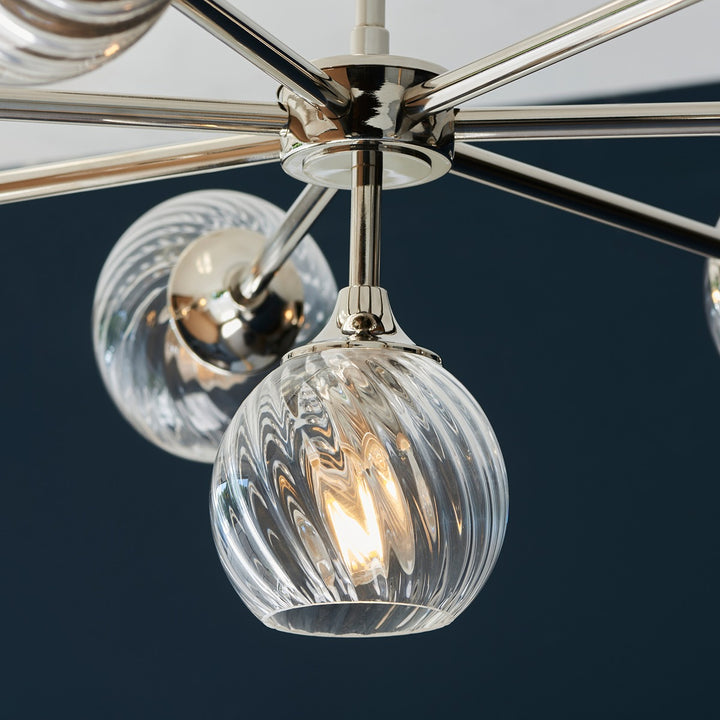 Allegra 8 Pendant Light - Bright Nickel Endon 4