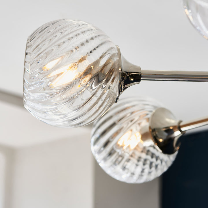 Allegra 8 Pendant Light - Bright Nickel Endon 5