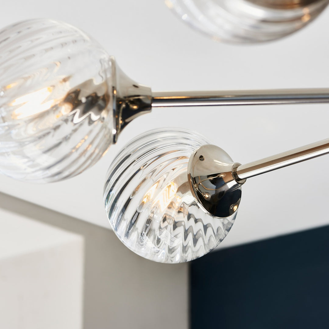 Allegra 8 Pendant Light - Bright Nickel Endon 6