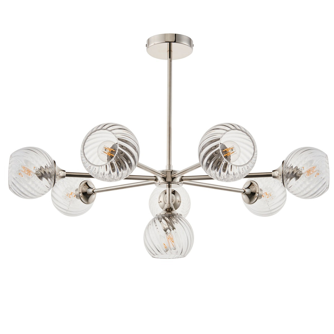 Allegra 8 Pendant Light - Bright Nickel Endon 8