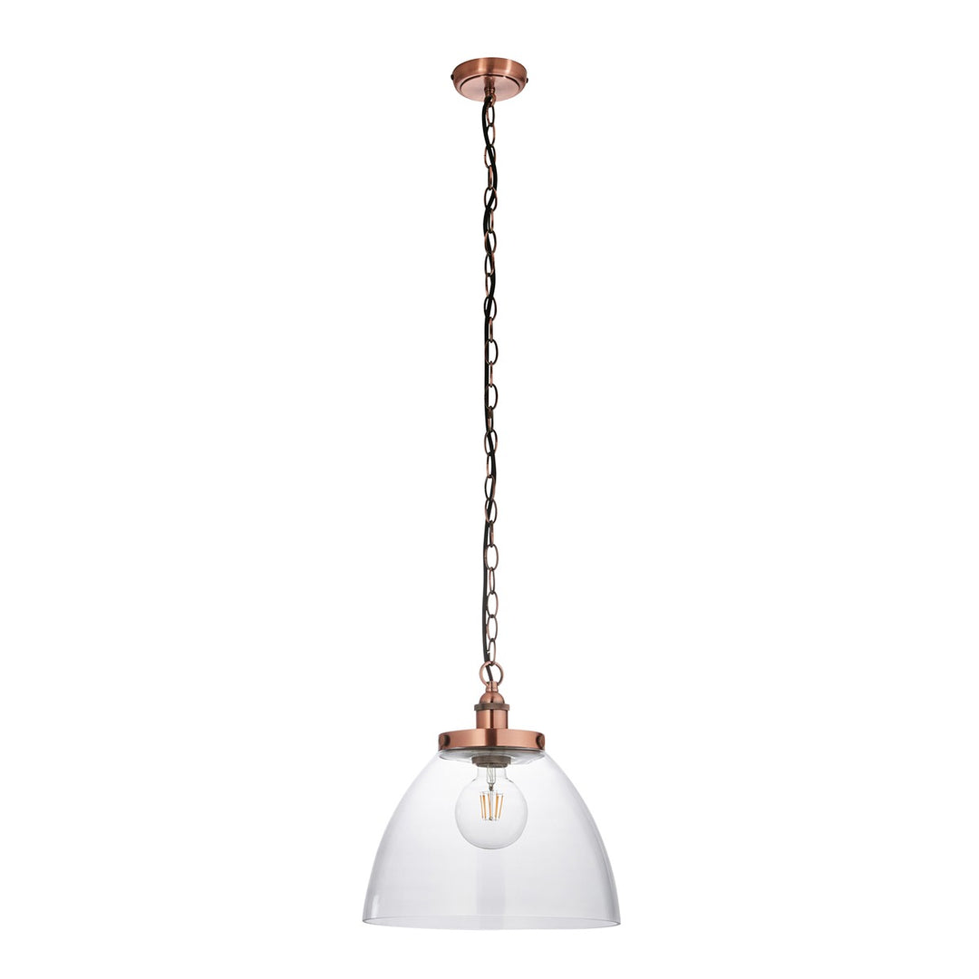 Hansen Grand Pendant Light - Aged Copper Endon 1