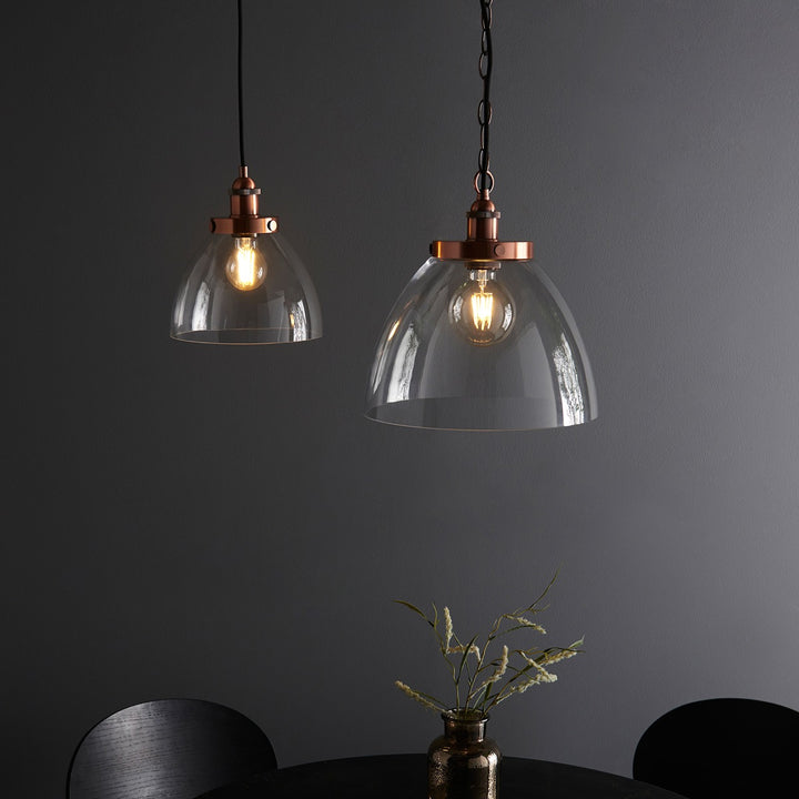 Hansen Grand Pendant Light - Aged Copper Endon 7