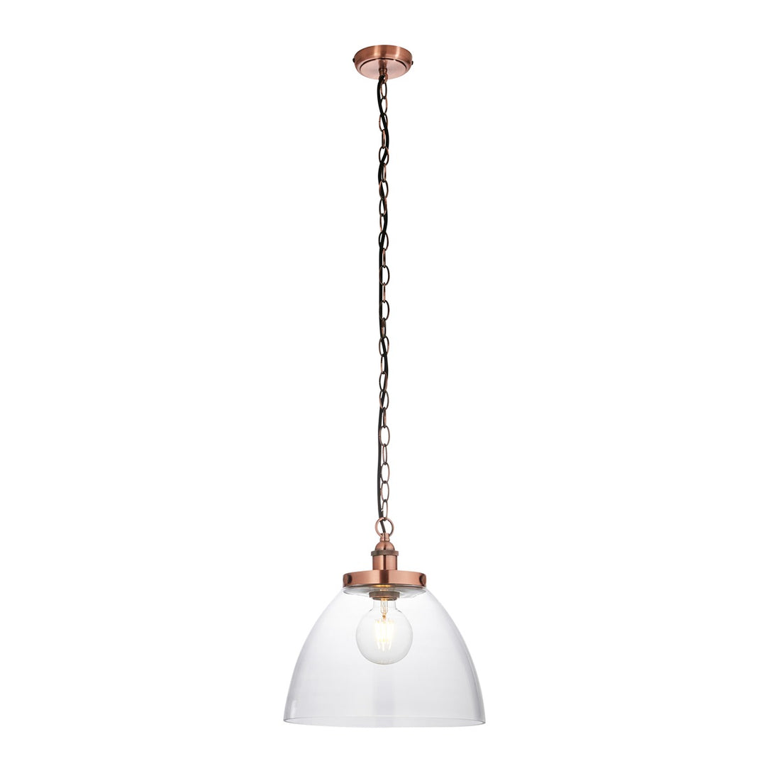 Hansen Grand Pendant Light - Aged Copper Endon 8