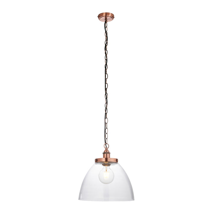 Hansen Grand Pendant Light - Aged Copper Endon 8