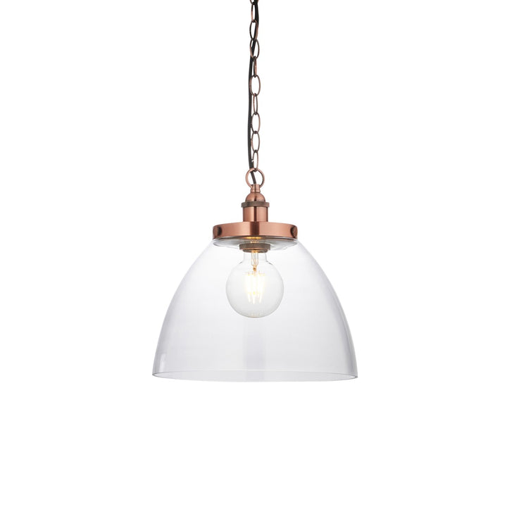 Hansen Grand Pendant Light - Aged Copper Endon 9