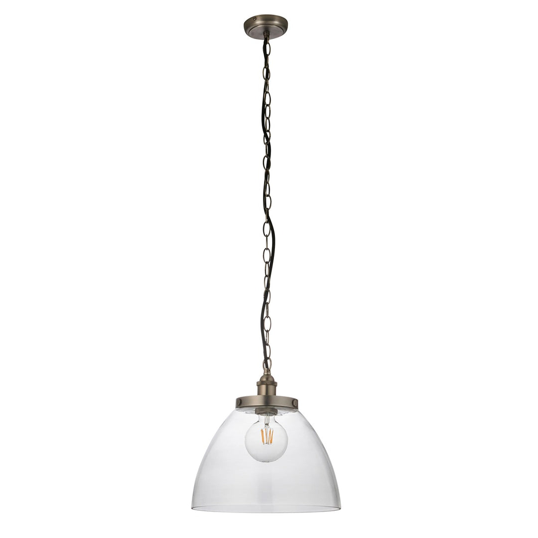 Hansen Grand Pendant Light - Brushed Silver Endon 1