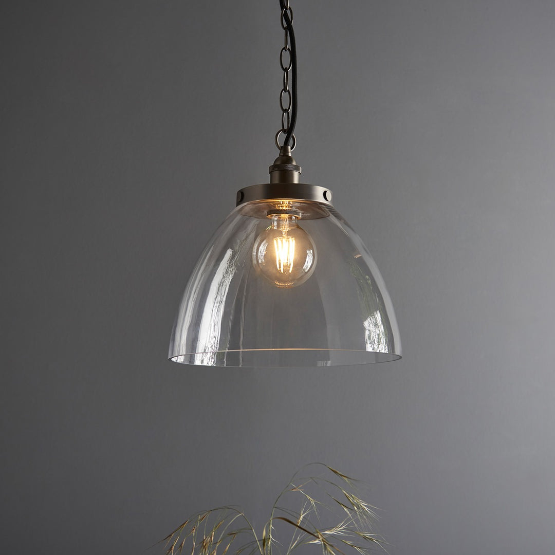 Hansen Grand Pendant Light - Brushed Silver Endon 2