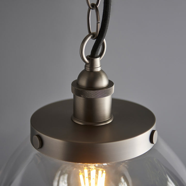 Hansen Grand Pendant Light - Brushed Silver Endon 6