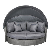 Olivia's Outdoor Slate Grey Bermuda Day Bed