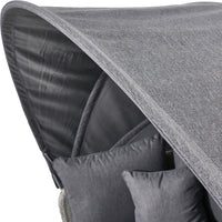 Olivia's Outdoor Slate Grey Bermuda Day Bed