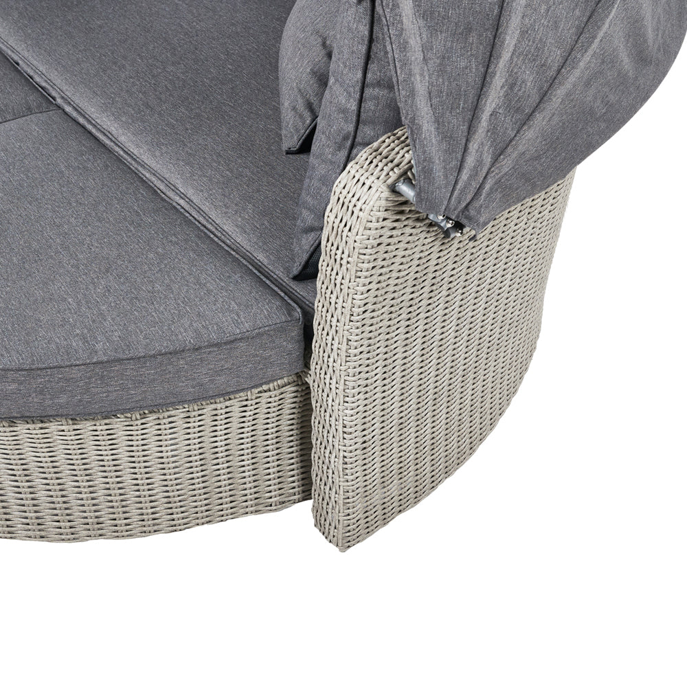 Olivia's Outdoor Stone Grey Coasta Day Bed