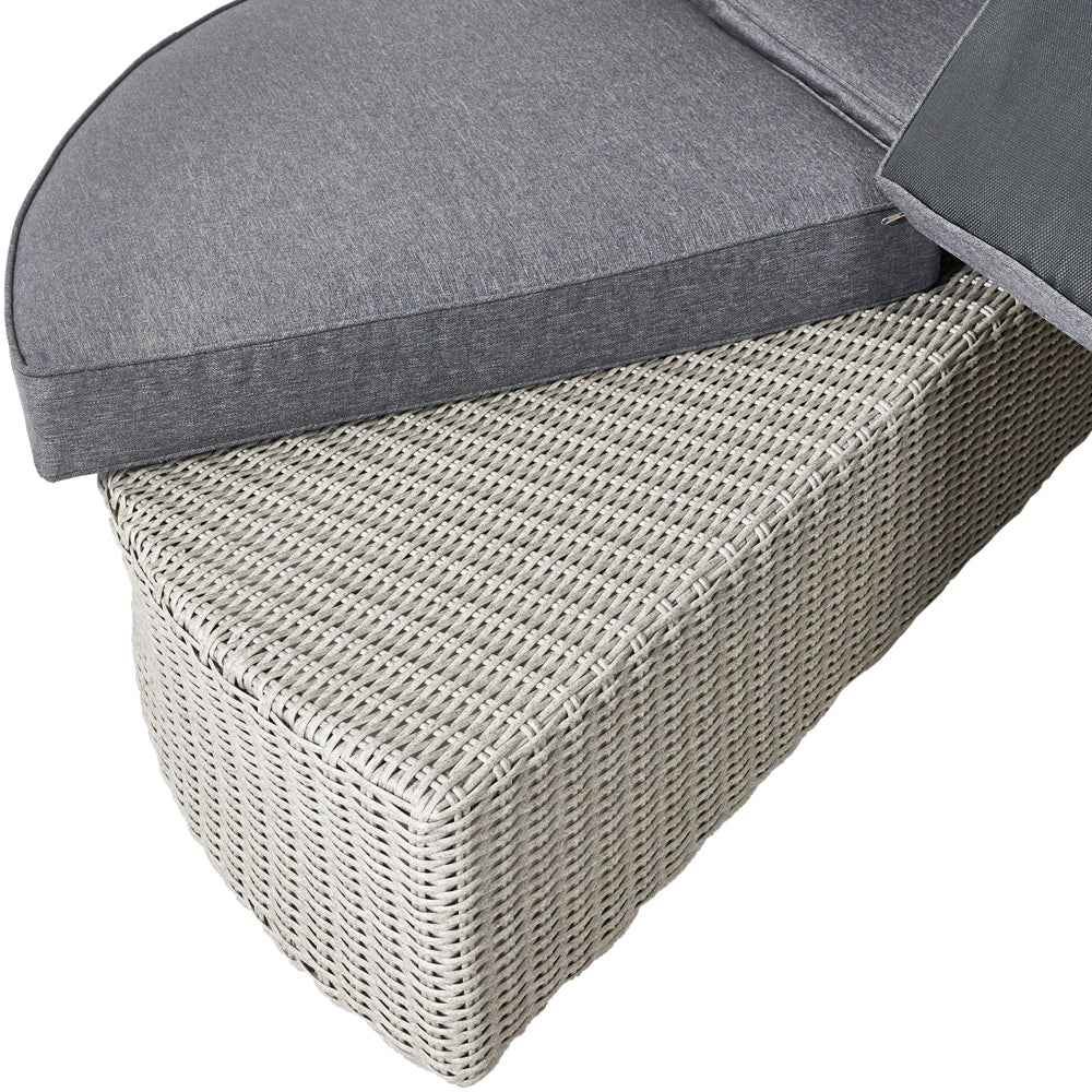 Olivia's Outdoor Stone Grey Coasta Day Bed