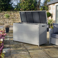 Olivia's Outdoor Stone Grey Large Cushion Box