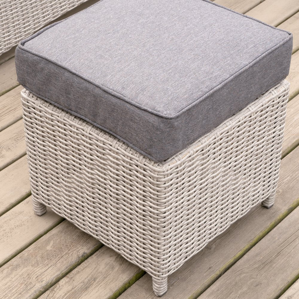 Olivia's Outdoor Stone Grey Rica Lounge Set with Ceramic Top and Fire Pit