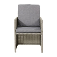 Olivia's Outdoor Stone Grey Coasta Cube Set with Ceramic Top