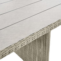 Olivia's Outdoor Stone Grey Coasta Cube Set with Ceramic Top