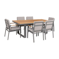 Olivia's Outdoor Oslo Anthracite 6 Seater Dining Set