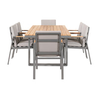 Olivia's Outdoor Oslo Anthracite 6 Seater Dining Set