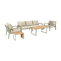 Olivia's Outdoor Oslo Limestone Lounge Set