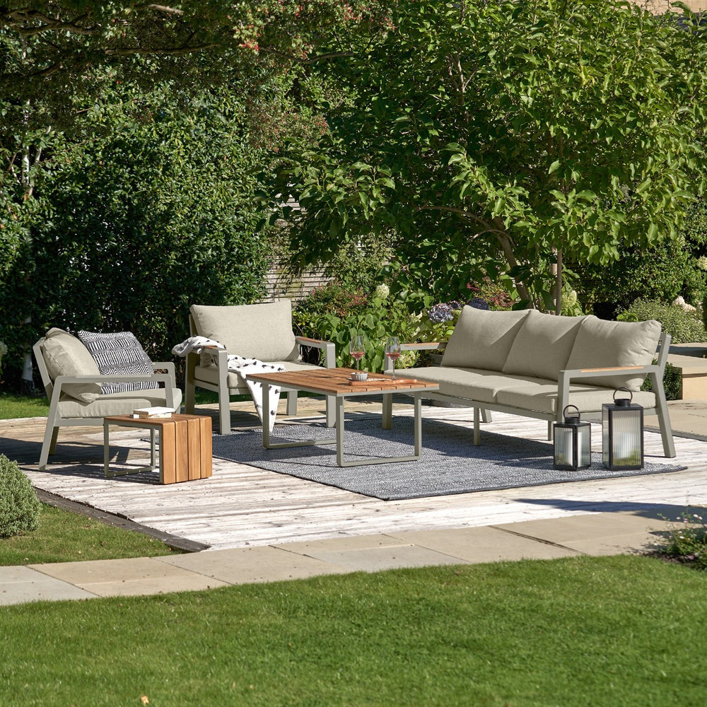 Olivia's Outdoor Oslo Limestone Lounge Set