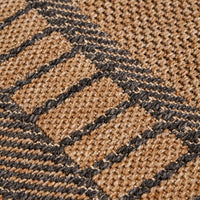 Olivia's Indoor Outdoor Natural and Black Border Design Rug