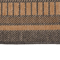 Olivia's Indoor Outdoor Natural and Black Border Design Rug