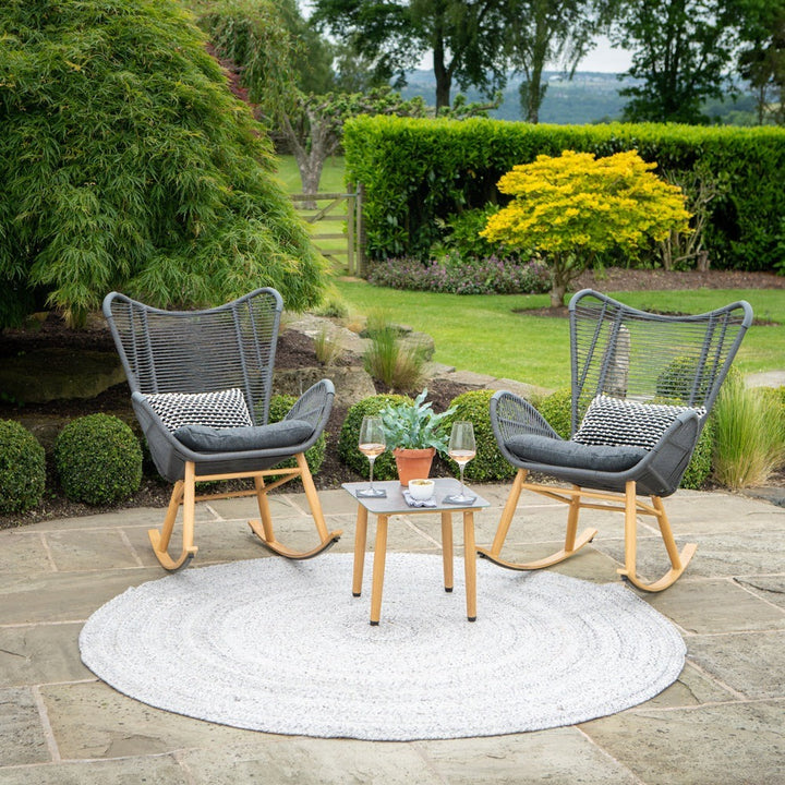 Indoor Outdoor Tweed Rug - Warm Grey Pacific Lifestyle 6