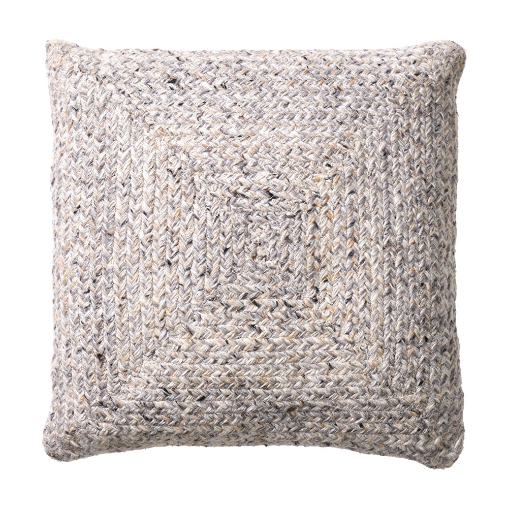 Olivia's Indoor Outdoor Warm Grey Tweed Design Scatter Cushion